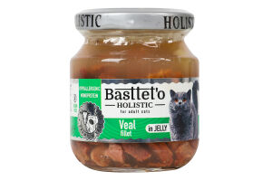 Филе телятины кусочки в желе для котов Holistic Basttet'o с/б 130г