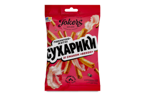 Сухарики пшенично-житні Бекон Jokers м/у 60г