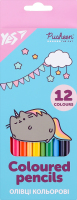 Олівці кольорові Yes! Pusheen бірюзовий 12кол