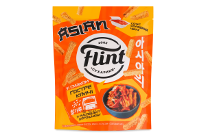 Сухарики пшеничні Гостре кімчі 60г + соус Солодкий чилі 15г Asian Flint д/п 75г