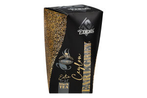 Чай чорний листовий ароматизтований Earl Grey Ceylon Edems в/с к/у 100г