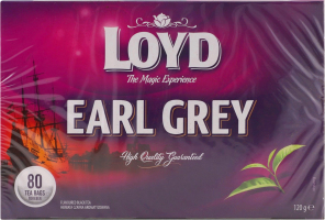Чай черный байховый мелкий с ароматом бергамота Earl Grey Loyd к/у 80х1.5г