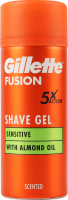 Гель для гоління з мигдальною олією Sensitive Fusion 5 Gillette 75мл