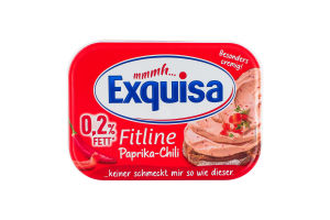 Сыр 0.2% сливочный Paprika-chili Fitline Exquisa п/у 175г