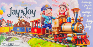 Шоколад молочный с молочной начинкой Kids enjoy Jay&Joy к/у 4х90г