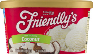Friendly's Premium Ice Cream Rich & Creamy Coconut