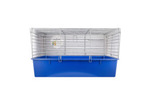 Клітка д/кроликів синя хром 70*45*40см Природа