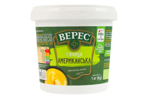 Горчица оригинальная нестерилизованная Американская Верес ведро 1кг