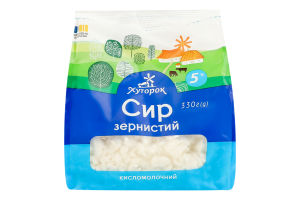 Творог 5% зернистый Хуторок м/у 330г