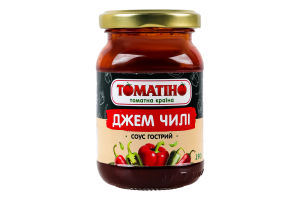 Соус гострий пастеризований Джем Чилі Томатіно с/б 190г