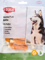 Ласощі д/собак Дента Фан Міні-палички з куркою 6см 120г Тріксі