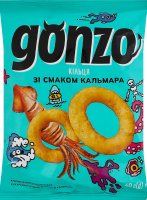 Кольца кукурузные со вкусом кальмара Gonzo м/у 40г