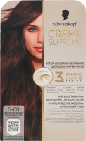 Крем-фарба для волосся Creme supreme №5-60 Schwarzkopf 1шт