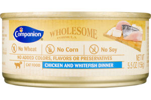 Companion Wholesome Formula Dinner Chicken and Whitefish