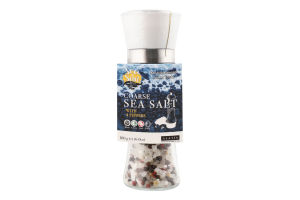 Сіль морська крупна з чотирма перцями Sea&Sun млинок 180г