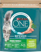 Корм сухой полнорационный для взрослых котов с индейкой Indoor formula Bifensis Purina One д/п 800г