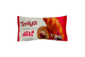 Круасан з наповнювачами зі смаком малини та ванілі Maxi Toniya м/у 110г