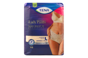 Труси урологічні з високою посадкою для жінок M Plus Creme Lady Pants Tena 8шт