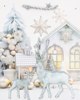 Пакет подарунковий новорічний 18*10*23см KYYW109