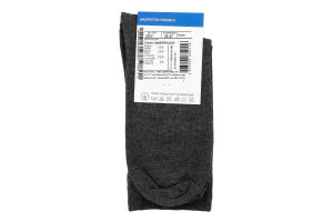 Шкарпетки чоловічі темно-сірі класичні р.25-27 Duna