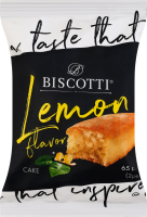 Кекс з ароматом лимона Кейк Biscotti м/у 65г