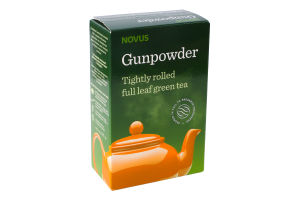 Чай зелений китайський байховий суцільнолистовий Gunpowder Novus к/у 100г