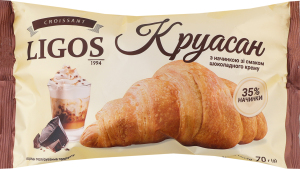 Круасан з начинкою зі смаком шоколадного крему , ТМ "LIGOS" 70г