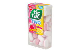 Драже двошарове зі смаком малини та лимона Tic Tac п/у 38.5г