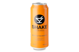 Напій слабоалкогольний 500мл 7% сильногазований Sexx на пляжі Cocktails Shake з/б