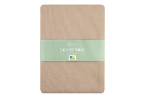 Скатертина Суцвіття бежева напівпанама 120*150см Homeline