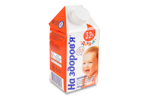 Молоко 3.2% для дітей від 9міс ультрапастеризоване Дитяче На здоров'я т/п 500г