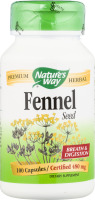 Nature's Way Fennel Seed 480mg Capsules - 100 CT
