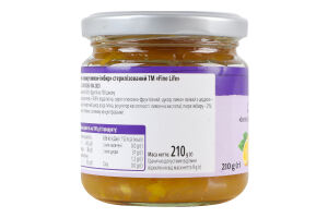 Джем стерилізований Інжир-лимон-імбир Fine Life с/б 210г