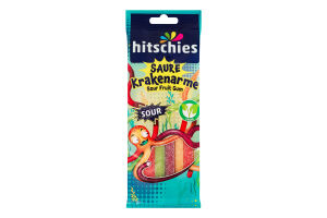 Цукерки жувальні фруктові Sour octopus arms Hitschies м/у 75г