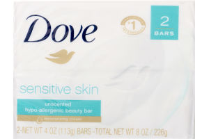 Dove Beauty Bar Sensitive Skin - 2 CT