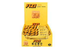 Батончик протеїновий Банан + арахіс Keto Fizi м/у 45г