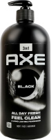 Гель для душа и шампунь 3в1 Black Axe 900мл