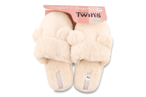Взуття домашнє дитяче штучне хутро з вушками р.30-35 Twins