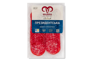 Ковбаса нарізка Президентська Фарро с/к в/с в/у 0.08кг
