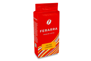 Кава натуральна смажена мелена з ароматом Солона карамель Ferarra в/у 250г