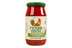 Соус томатный пастеризованный С маринованными огурцами Гуляй-поле с/б 440г