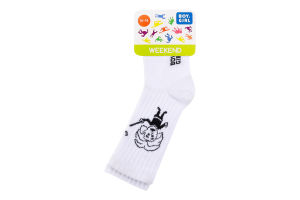 Шкарпетки дитячі Boy&Girl Einstein white р.16-18
