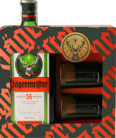 Набір Лікер 0.7л 35% + 2 шоти 40мл Jagermeister к/у 3шт