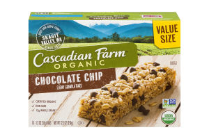 Cascadian Farm Organic Chewy Granola Bars Chocolate Chip - 10 CT