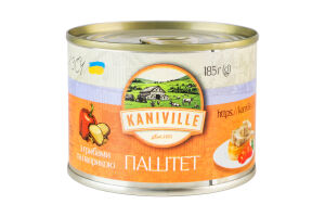 Паштет м'ясний з грибами та паприкою Kaniville з/б 185г
