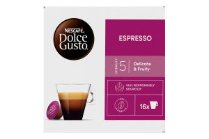 Кава натуральна мелена Espresso Dolce Gusto Nescafe к/у 16х5.5г