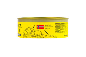 Печень трески натуральная стерилизованная Craft Fish ж/б 230г