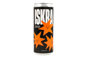 Напій кавовий зі смаком апельсинового соку сильногазований пастеризований Iskra з/б 330мл