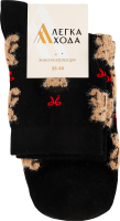 Носки женские Легка хода №5661 23-25 черный