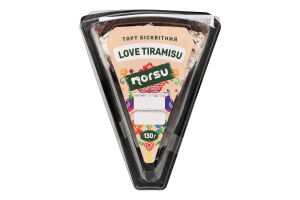 Торт бісквітний Love Тірамісу 130г Norsu